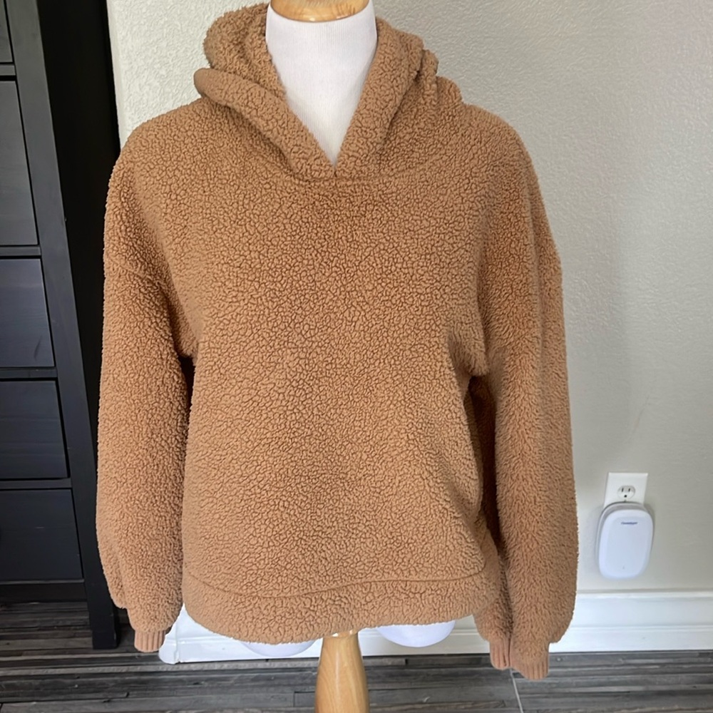 Abercrombie & Fitch Soft AF teddy hooded pullover